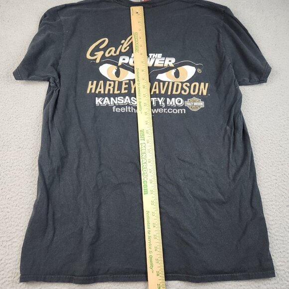 Harley Davidson Motorcycle Shirt Extra Large Kansas City MO Gails Feel the Power - Picture 8 of 9